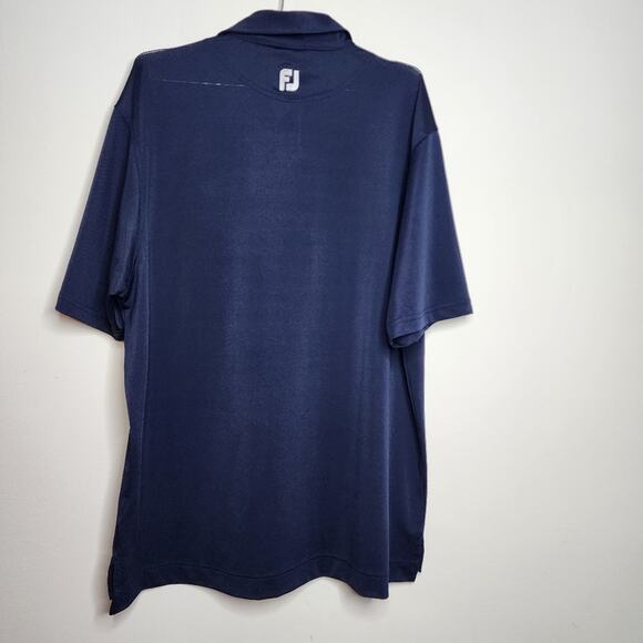 FootJoy Navy With Purple Golf Polo Size XL BearTrap Dunes Embroidery - Picture 5 of 9